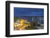 View of Can Tho River at Dusk, Can Tho, Mekong Delta, Vietnam, Indochina, Southeast Asia, Asia-Ian Trower-Framed Photographic Print