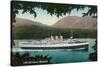 View of Canadian Pacific Railway Liner SS Princess Marguerite-Lantern Press-Stretched Canvas