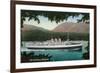 View of Canadian Pacific Railway Liner SS Princess Marguerite-Lantern Press-Framed Premium Giclee Print