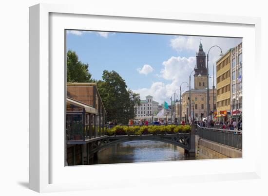 View of Canal and Town Hall, Gothenburg, Sweden, Scandinavia, Europe-Frank Fell-Framed Photographic Print