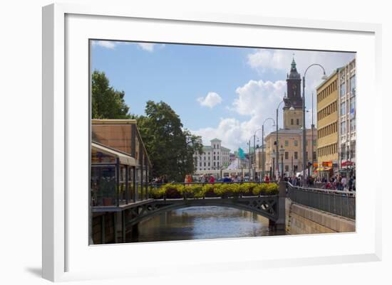 View of Canal and Town Hall, Gothenburg, Sweden, Scandinavia, Europe-Frank Fell-Framed Photographic Print