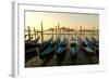 View of Canale di San Marco and with Gondolas, Venice, Italy-David Noyes-Framed Photographic Print