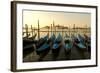 View of Canale di San Marco and with Gondolas, Venice, Italy-David Noyes-Framed Photographic Print