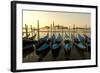 View of Canale di San Marco and with Gondolas, Venice, Italy-David Noyes-Framed Photographic Print