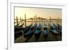 View of Canale di San Marco and with Gondolas, Venice, Italy-David Noyes-Framed Photographic Print