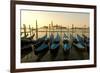 View of Canale di San Marco and with Gondolas, Venice, Italy-David Noyes-Framed Photographic Print