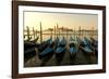 View of Canale di San Marco and with Gondolas, Venice, Italy-David Noyes-Framed Photographic Print