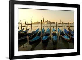 View of Canale di San Marco and with Gondolas, Venice, Italy-David Noyes-Framed Photographic Print