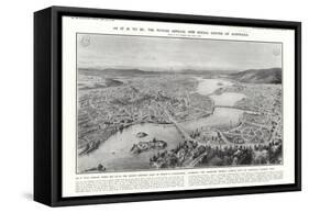 View of Canberra, Proposed Federal Capital of Australia, 1913-null-Framed Stretched Canvas