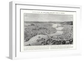 View of Canberra, Proposed Federal Capital of Australia, 1913-null-Framed Giclee Print