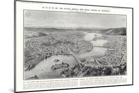 View of Canberra, Proposed Federal Capital of Australia, 1913-null-Mounted Giclee Print