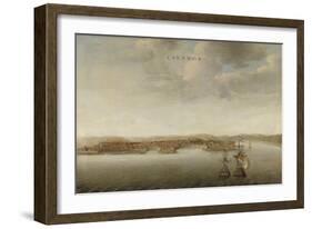 View of Cannanore on the Malabar Coast in India, c.1662-3-Johannes Vinckeboons-Framed Giclee Print