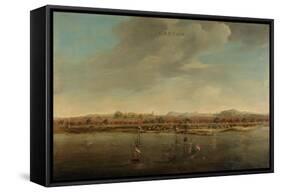 View of Canton in China, c. 1662-3-Johannes Vinckeboons-Framed Stretched Canvas
