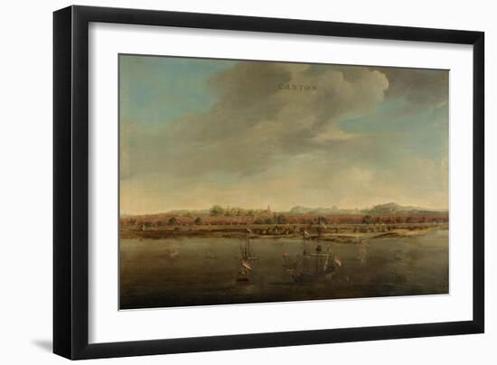 View of Canton in China, c. 1662-3-Johannes Vinckeboons-Framed Premium Giclee Print