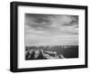 View Of Canyon In Fgnd Horizon Mts & Clouded Sky From North Rim 1941, Grand Canyon NP, Arizona 1941-Ansel Adams-Framed Art Print