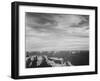 View Of Canyon In Fgnd Horizon Mts & Clouded Sky From North Rim 1941, Grand Canyon NP, Arizona 1941-Ansel Adams-Framed Art Print