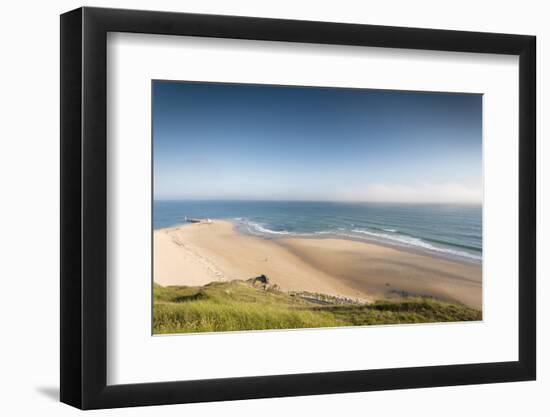 View of Cap De Carteret Beach, Barneville-Carteret, Normandy, France-Walter Bibikow-Framed Photographic Print