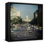 View of Capitol Building on Pennsylvania Avenue-null-Framed Stretched Canvas