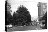 View of Capitol Park, 6th, Exterior View of Hotel Olympian - Olympia, WA-Lantern Press-Stretched Canvas