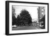 View of Capitol Park, 6th, Exterior View of Hotel Olympian - Olympia, WA-Lantern Press-Framed Art Print