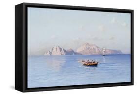 View of Capri-Friedrich Nerly-Framed Stretched Canvas