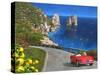 View of Capri-Dominic Davison-Stretched Canvas