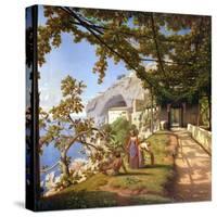 View of Capri-Theodore Caruelle D' Aligny-Stretched Canvas