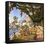 View of Capri-Theodore Caruelle D' Aligny-Framed Stretched Canvas