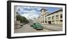 View of cars on a street, Calle San Pedro y Av. del Puerto, Havana, Cuba-null-Framed Photographic Print