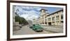 View of cars on a street, Calle San Pedro y Av. del Puerto, Havana, Cuba-null-Framed Photographic Print