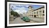 View of cars on a street, Calle San Pedro y Av. del Puerto, Havana, Cuba-null-Framed Photographic Print