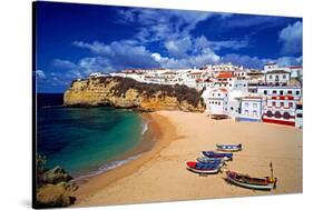 View of Carvoeiro, Algarve, Portugal-null-Stretched Canvas
