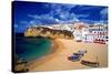 View of Carvoeiro, Algarve, Portugal-null-Stretched Canvas