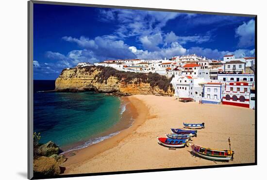 View of Carvoeiro, Algarve, Portugal-null-Mounted Art Print