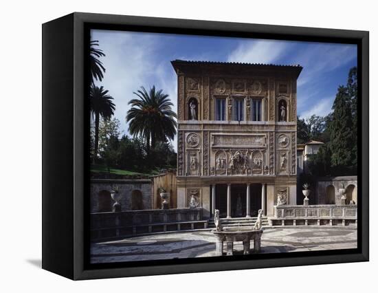 View of Casina Pio IV or Villa Pia-null-Framed Stretched Canvas