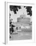 View of Castel Sant' Angelo at Saint Hadrian's Tomb beyond Trees-Philip Gendreau-Framed Photographic Print