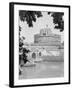 View of Castel Sant' Angelo at Saint Hadrian's Tomb beyond Trees-Philip Gendreau-Framed Photographic Print