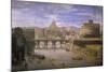 View of Castel Sant'Angelo in Rome-Gaspar van Wittel-Mounted Giclee Print