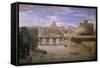 View of Castel Sant'Angelo in Rome-Gaspar van Wittel-Framed Stretched Canvas