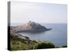View of Castelsardo in Background and the Coast of Sardinia, Italy, Mediterranean, Europe-Oliviero Olivieri-Stretched Canvas