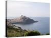 View of Castelsardo in Background and the Coast of Sardinia, Italy, Mediterranean, Europe-Oliviero Olivieri-Stretched Canvas