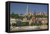 View of Castle District in Budapest-Jon Hicks-Framed Stretched Canvas