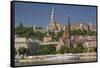 View of Castle District in Budapest-Jon Hicks-Framed Stretched Canvas