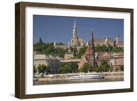 View of Castle District in Budapest-Jon Hicks-Framed Photographic Print