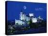 View of Castle Illuminated, Segovia, Spain, Europe-null-Stretched Canvas