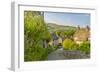 View of Castleton village in the Hope Valley, Peak District National Park, Derbyshire, England-Frank Fell-Framed Photographic Print