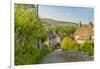 View of Castleton village in the Hope Valley, Peak District National Park, Derbyshire, England-Frank Fell-Framed Photographic Print