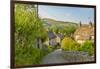 View of Castleton village in the Hope Valley, Peak District National Park, Derbyshire, England-Frank Fell-Framed Photographic Print