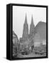 View of Cathedral among Ruins-Fred Ramage-Framed Stretched Canvas