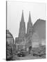 View of Cathedral among Ruins-Fred Ramage-Stretched Canvas